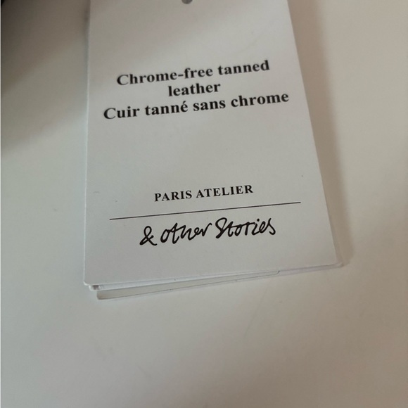 &Other Stories Paris Atelier Saddle Bag - Chrome Free Leather - Emerald Green. - Picture 7 of 8